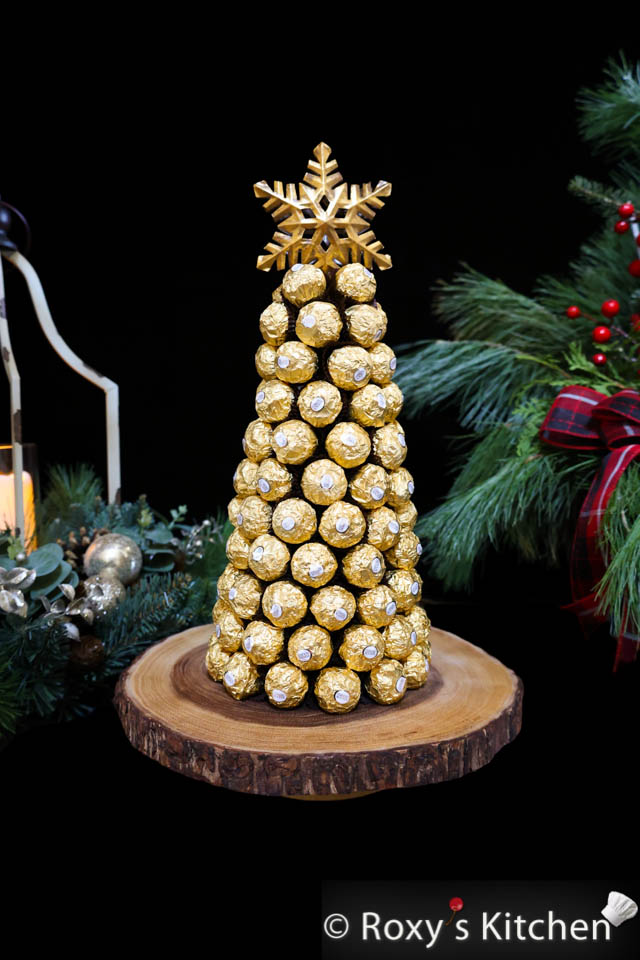 How to Make a Ferrero Rocher Christmas Tree  - The holiday season is synonymous with indulgence and sweet treats and this Ferrero Rocher Christmas Tree is perfect for the occasion.