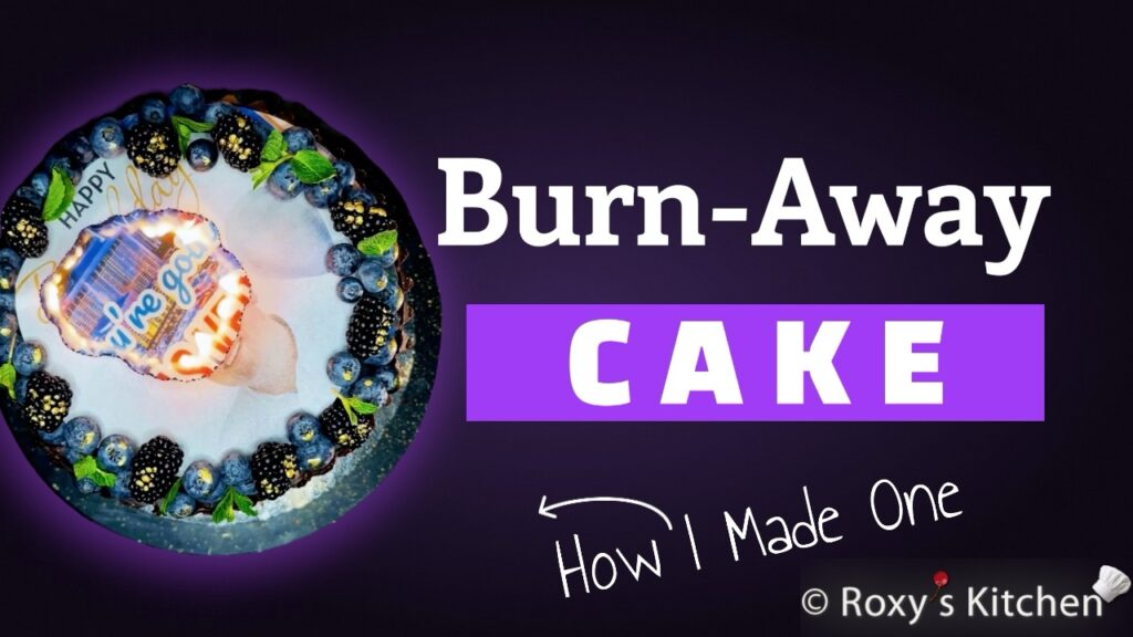 How to Make a Burn-Away Cake - My husband’s birthday cake is literally ON FIRE 🔥. Watch the video to see the awesome birthday present reveal! 