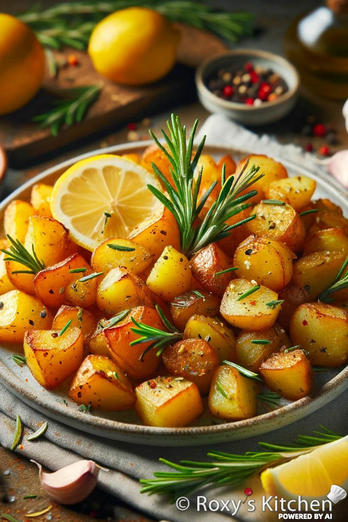 These Roasted Rosemary Potatoes are perfect as a side dish or a hearty snack. Crispy on the outside, tender on the inside, and infused with the earthy fragrance of rosemary, these potatoes are a delightful accompaniment to any meal. 