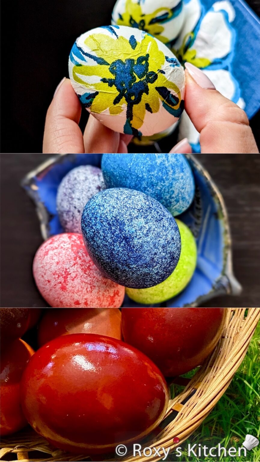 How to Dye and Decorate Eggs in 3 Creative Ways - Roxy's Kitchen