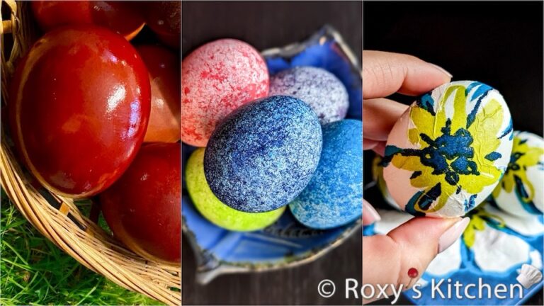 How To Dye And Decorate Eggs In 3 Creative Ways - Roxy's Kitchen