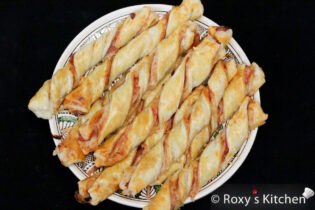 Ham & Cheese Puff Pastry Twists