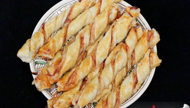 Ham & Cheese Puff Pastry Twists