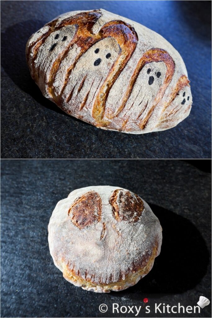 Here’s how to make spooky bread for Halloween with two fun designs: ghostly figures and Jack Skellington’s iconic face!