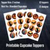 Halloween I Cupcake Toppers