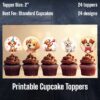 Puppy Cupcake Toppers (2'') - 24 Designs