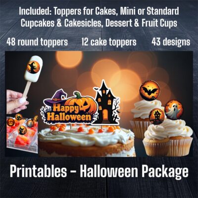 Halloween Package I Printables - Cake & Cupcake Toppers