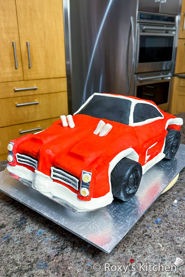 Red Race Car Cake