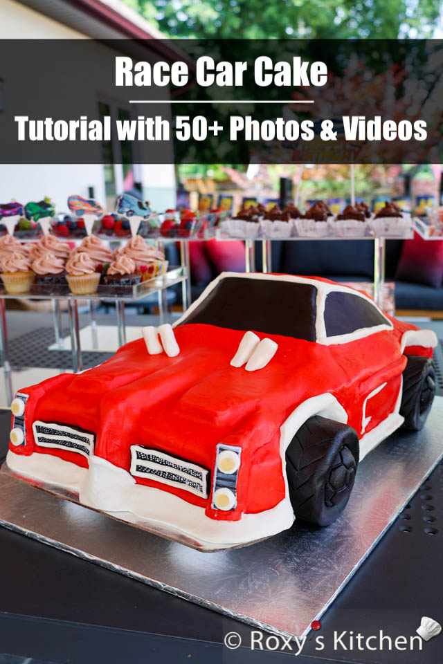 How to Make a Race Car Cake - Tutorial with 50+ Photos & Videos. My kids are Rocket League fans so this year I threw race car-themed birthday parties for them. I made them two race car cakes to go along with the theme, cupcakes, race car-themed cakesicles and other desserts.